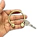Cevinee™ Creative Horseshoe Screwball Key Chain Ring, Solid Easy-open Key Holder - Brass
