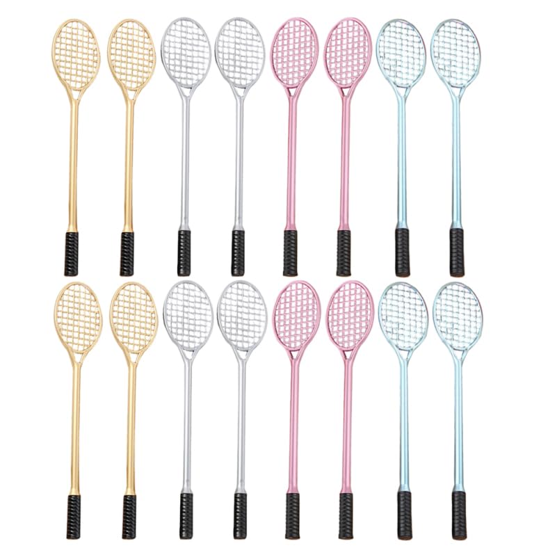 VILLCASE 20pcs Tennis Racket Gel Pen, Creative Sport Tennis Pens Novelty Sport Gel Ink Pencil for School Office Stationery Writing Signature Supplies