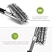 [Upgraded Version] Homitt BBQ Grill Brush Sturdy Stainless Steel Barbecue Brush Cleaner, 18 inch Long Enough to clean Charcoal, Weber, Porcelain and Infrared Grill - Handy Storage Bag Included