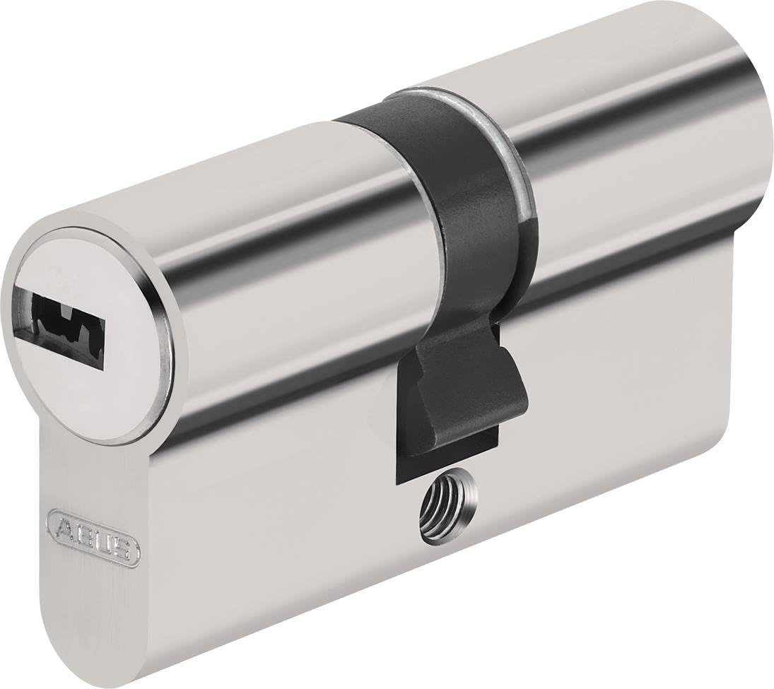 Abus Door Cylinder Lock with Key, Silver, 52757