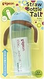 Pigeon 'Tall' Baby Training Drinking Cup Straw Bottle BPA Free for 9 Months+ (Blue)