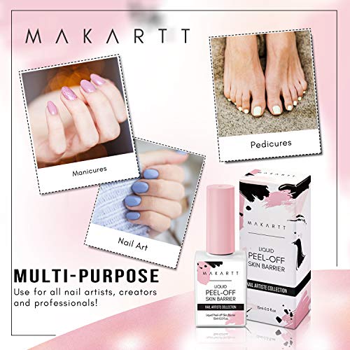 Makartt Latex Nail Polish Barrier Simply Peel Liquid Latex for Nails