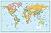 32x50 Rand McNally World Signature Push-Pin Travel Wall Map Foam Board Mounted or Framed (Mounted Only)