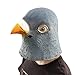 Ylovetoys Halloween Mask Pigeon Costume Head Mask Novelty Halloween Costume Party Masks Funny Latex Animal Head Mask Grey
