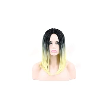 Amazon Com 10 Colors Synthetic Hair Grey Hair Style Short