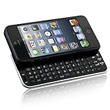 Naztech N5200 Ultra-Thin Bluetooth Wireless Slideout Keyboard Case for Apple iPhone SE/5S/5-Black