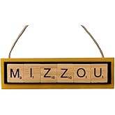 Mizzou Christmas Ornament Letters Tiles Craft