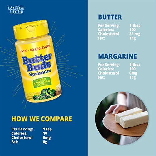 Butter Buds Sprinkles Butter Flavor Granules Natural GlutenFree