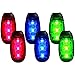 6-Pack LED Safety Light Strobe Lights for Daytime Running Walking Bicycle Bike Kids Child Woman Dog Pet Runner Best Flashing Warning Clip on Small Reflective Set Flash Walk Night High Visibility