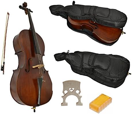 1/4 Size Student Cello with Soft case by Sotendo