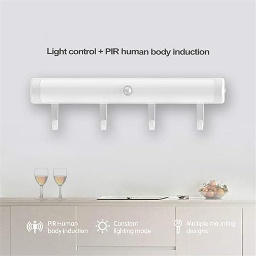 APRITECH® luz Nocturna Lámpara LED del Armario Operada 3 Modos de ...