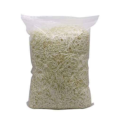 HRX Package Crinkle Cut Shredded Tissue Paper Filler,Paper Shred for Filling Gift Baskets, Box, Bags (1.1 LB, Beige) - Thumbnail 5