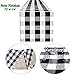 OurWarm Buffalo Plaid Table Runner, Christmas Table Runners Cotton Reversible Check Plaid Decorations for Lumberjack Party Holiday Christmas Table Decorations