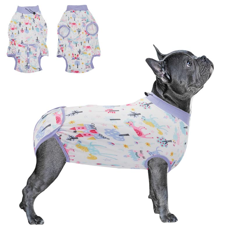 PetWarm Recovery Suit for Dogs, Dog Cat After Surgery Onesie for Male Female Dogs, Post-Spay Neuter, Weaning, Prevents Licking, Cotton Protect Dog Abdominal Pet Cone E-Collar Alternative, XS