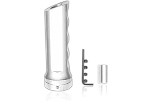 gunhunt Pack-1 Car Aluminum Alloy HandBrake Cover, Handle Protector, Hand Brake Lever Decoration, Handbrake Handle Modification Set, Universal for Most Cars, Trucks and Vans (Silver)
