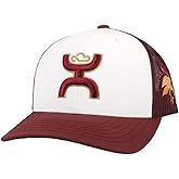 HOOEY Men's Officially Licensed Collegiate Hat (US, Numeric, 0, 8, White/Maroon - 7230T-WHMA, Texas State University)