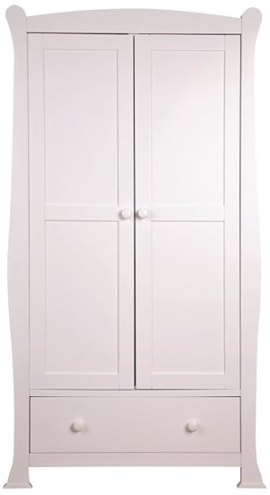Sweet Dreams Izzy Wardrobe 56 X 103 X 187 Cm White Amazon Co Uk