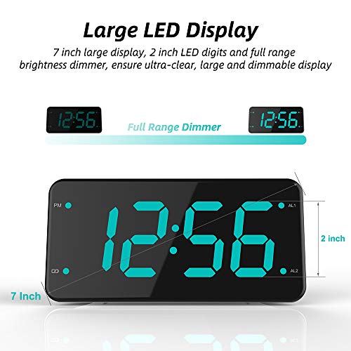 Loud Alarm Clock with Bed Shaker, Vibrating Alarm Clock for Heavy