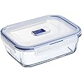 Luminarc Pure Box Active Glass Food Storage Container with Sliding Vent Lid (Rect 3.4 Cups / 800ML)