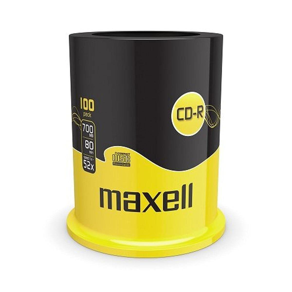 Maxell CD-R 52x Blank Discs 700MB Extra Protection (100 Disk Pack - Spindle)