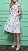 Olrain Womens Vintage Floral Printed Casual Swing Tea Dress