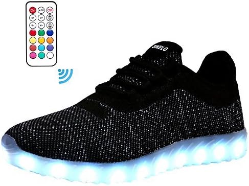 SIKELO Led Light Up Running Shoes USB Charging Flashing Sneakers