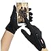 Achiou Touch Screen Gloves for Winter Warm iPhone iPad Bicycling Cycling Driving Anti-Slip Gloves Running Climbing Skiing Outdoor Sports for Men Women(Black,M)