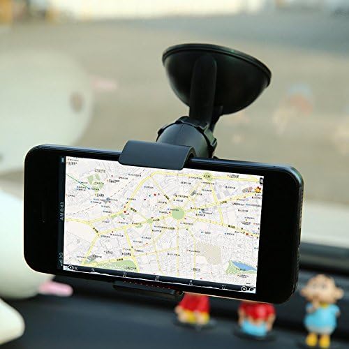 MAZIMARK--Hot 360°Rotating Car Windshield Mount Holder Stand Bracket for Cell Phone FE