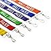 6 Pack - Student Hall Pass Lanyards with Unbreakable Card Passes & Safety Breakaway Lanyards (Hall, Bathroom, Library, Office & Nurse) - Classroom/School Supplies for Teachers by Specialist ID