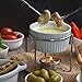 Crabaholik Seafood Tools Set: 12pcs Leg Cracking Crab Utensils Kit -2 Lobster Crackers + 2 Ceramic Butter Warmers + 4 Lobster Knives + 4 Crab Leg Forks Picks | Stainless Steel & Heavy-Duty Nut Cracker