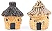 LeBeila Miniature Fairy Garden Stone Houses, 6 Mini Cottage House Miniatures Decor Accessories Fairies Gardening Decoration Statues Kit For Outdoor Patio Micro Landscape Yard Bonsai Decal Gifts (6PCS)