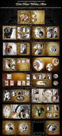 Amazon Photoshopデジタル写真ウェディングアルバムテンプレートbackdrops バックペーパー 背景布 通販