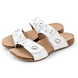 Earth Origin Tessa White Wide Sandals Women's Shoes Size