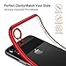TORRAS Clear iPhone XR Case, Ultra Thin Slim Fit Soft Silicone TPU Protective Cover Cases Compatible with iPhone XR, Red