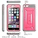 SUPCASE [Unicorn Beetle Pro] Case Designed for iPhone 6S, with Built-In Screen Protector Rugged Holster Cover for Apple IPhone 6 Case / 6S 4.7 Inch display (Pink/Gray)