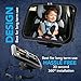 Car Seat Mirror for Backseat - View Infant in Rear Facing Car Seat - Large 360 Adjustable Crystal Clear View - Mounts to Headrest - Travel with Safety - Shatterproof Baby Car Mirror Rascal Ridges