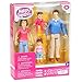 You & Me Happy Together Family Action Figure Set (Dad, Mom, Daughter, and Baby) Brown Hair