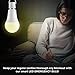 Ciata Lighting LED Smart Emergency Light Bulb with Rechargeable Battery Back-up - Intelligent Lighting, Lasts 3-4 Hours During Power Outage - Extra Hook for Camping, Outdoor (2 Pack)