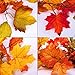 Whaline Artificial Autumn Maple Leaves Garland, Fall Hanging Plant for Home Garden Wall Doorway Fireplace Decoration Wedding Party Thanksgiving Day Decor, 6 ft