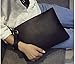 Evening and daily casual clutch bag (black)