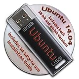 Ubuntu Linux 14.04 Bootable 8GB USB Flash Drive - Contains Both 32-bit and 64-bit.