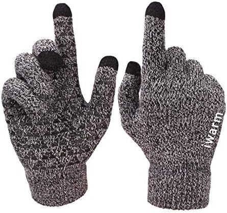 Winter Knit Gloves Touch screen Warm Thermal Soft Wool 2 Size for Women Men