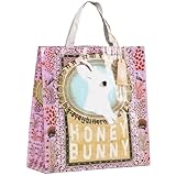 Papaya Art HONEY BUNNY Recycled Re-Usable Market Shopper Tote Bag