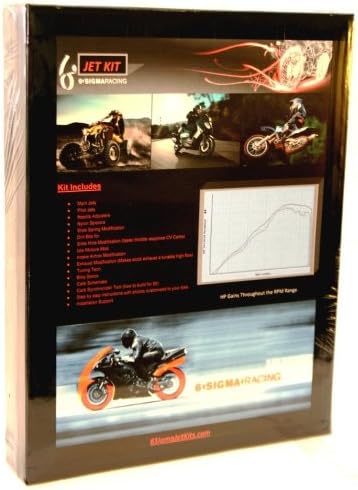 V-Star XVS650 XVS 650 cc VStar 6 Sigma Custom Carburetor Carb Stage 1-2-3-7 Jet Kit fits Yamaha