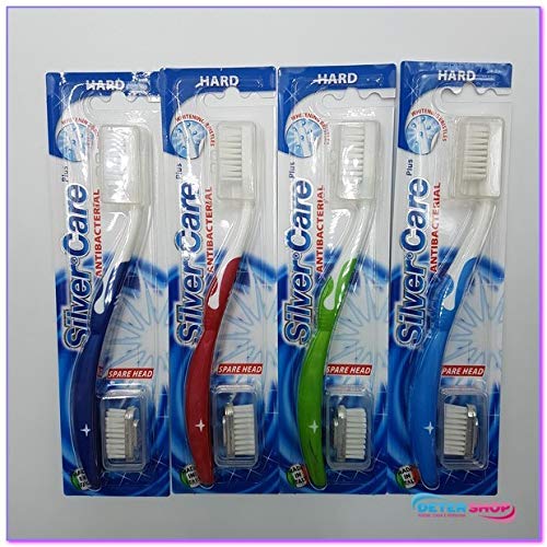 Silver and Care Interchangeable Head Toothbrush Anti-Bacterial