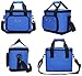 MIER 16 Can Large Insulated Lunch Bag for Women and Men, Soft Leakproof Liner, Navy Blue
