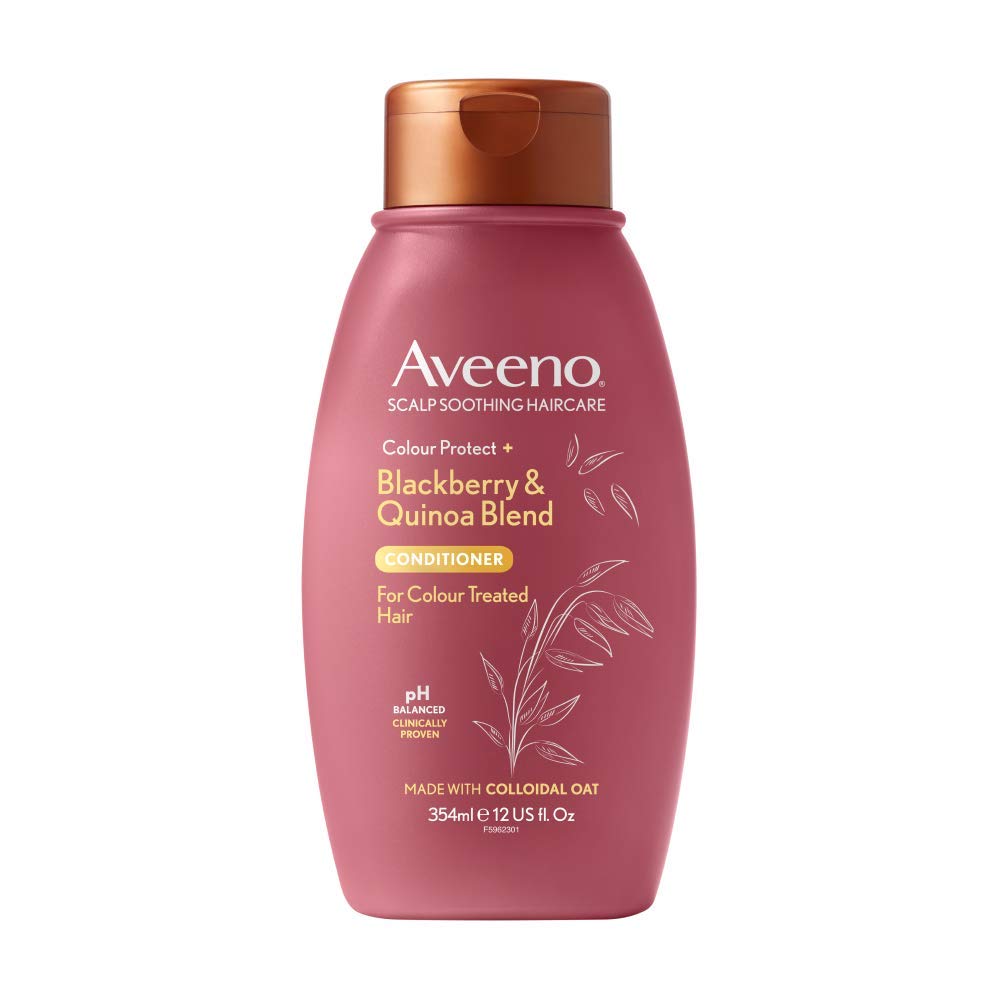 Aveeno Itchy Scalp Soothing & Colour Protect Conditioner with Blackberry & Quinoa for Colour Treated Hair 354ml