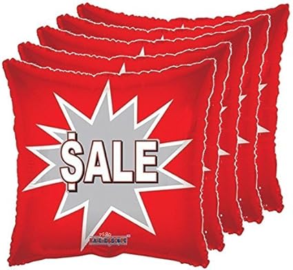 Amazon Com Sale Sign Balloons 18 Red Starburst Advertising