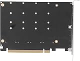 Annadue NVMe PCIe Adapter M.2 SSD to PCIE X16 4 Port Expansion Card 4x32Gbps view 8