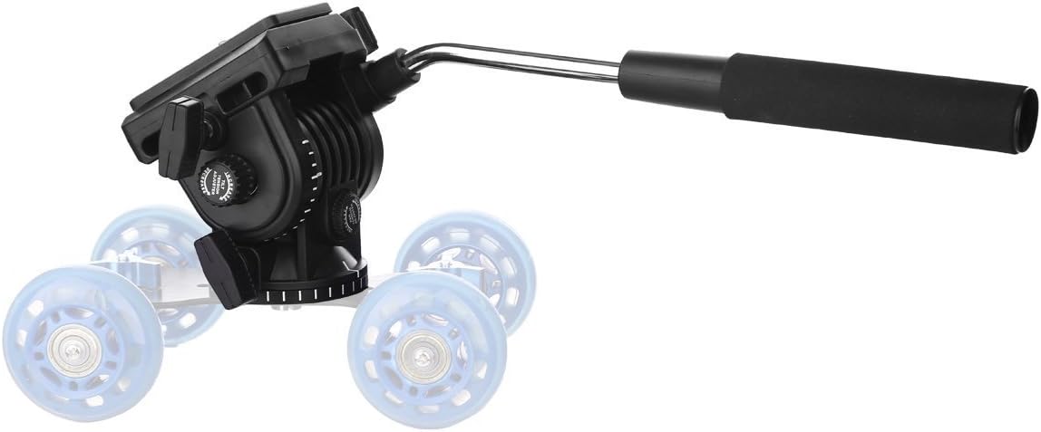 Fluid Head, pangshi VT-1510 Video Camera Tripod Head Fluid Drag Pan Tilt Head with 1/4” Quick Release Plate for Canon Nikon Sony DSLR Cameras Camcorder Shooting Filming : Camera & Photo